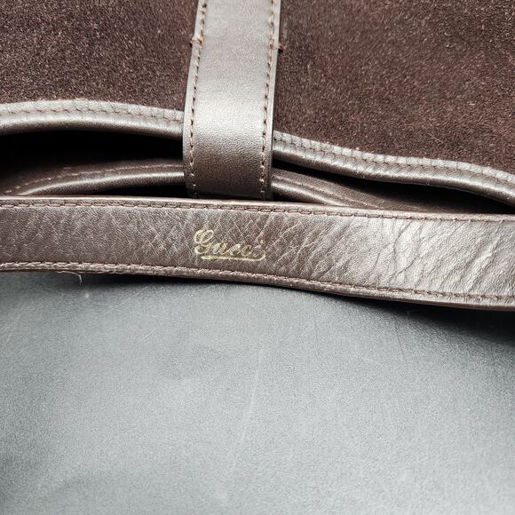 Vintage Gucci Jackie O. Bouvier Tom Ford Guccissima Bown Suede Leather Authentic - Picture 8 of 15